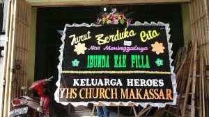 Papan Karangan Bunga Ucapan duka cita di Makassar