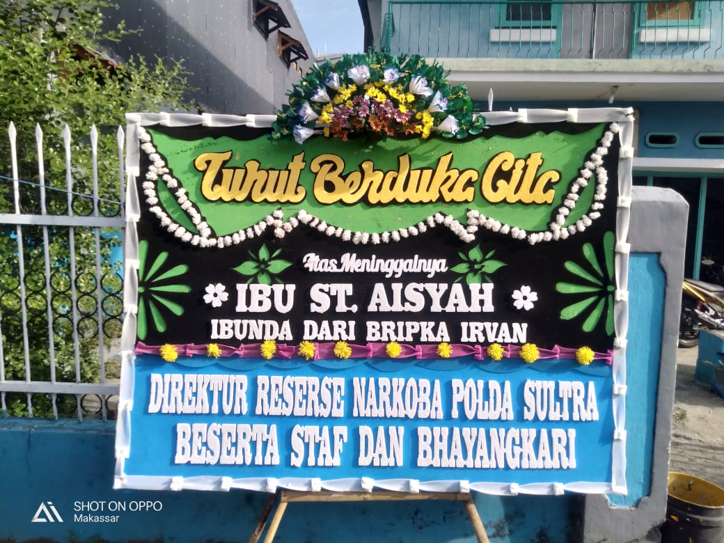 karangan bunga duka cita